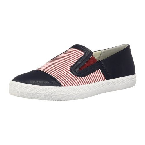 GEOX WOMEN&#39;S CASUAL SHOE CANVAS GIYO RED/NAVY