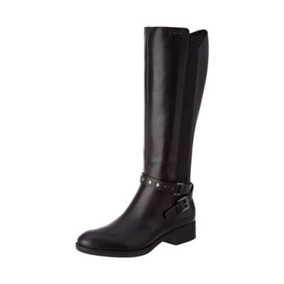 GEOX WOMEN'S FELICITY BLK TALL CASUAL BOOT WATERPROOF