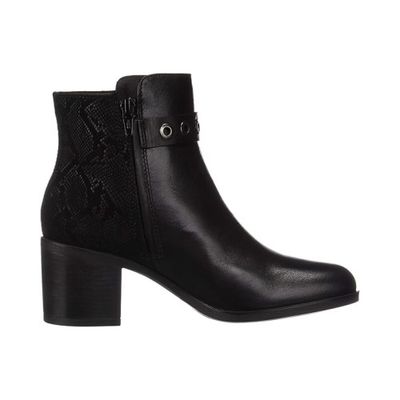 GEOX WOMEN'S GLYNNA CASUAL BOOTIE BLK