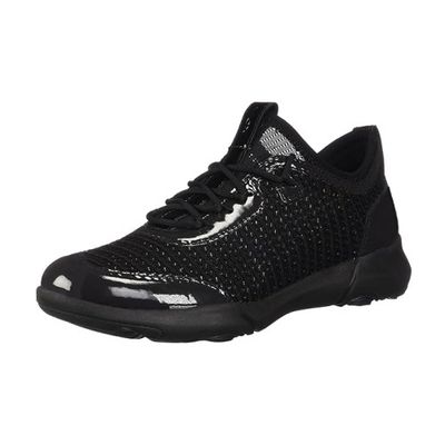 GEOX WOMEN'S NEBULA CASUAL SHOE BLK TEXT