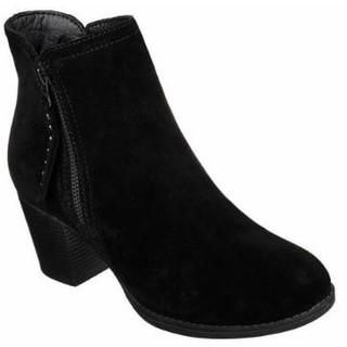 SKECHERS WOMEN'S TAXI-SINGLE LADIES BLK CASUAL BOOTS