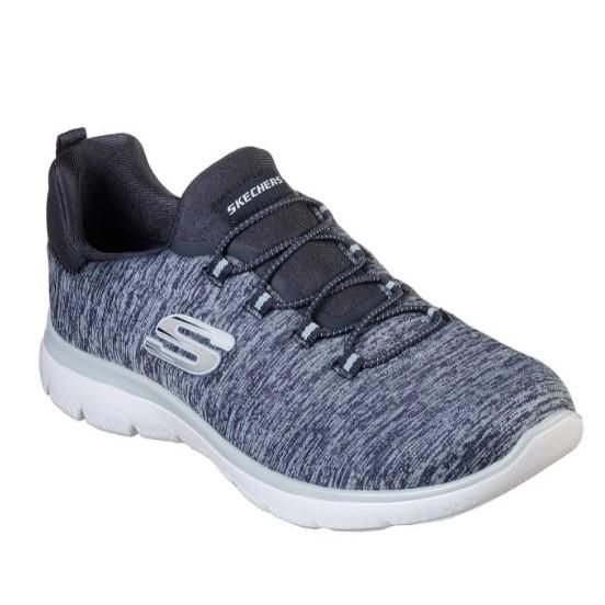 SKECHERS WOMEN&#39;S SUMMITS QUICK GETAWAY NAVY ALTHLETIC SHOES, Size: 8(US)
