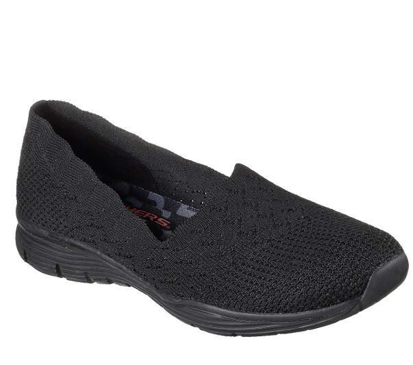 SKECHERS WOMEN&#39;S SEAGER - STAT BBK CASUAL SHOES, Size: 6.5(US)