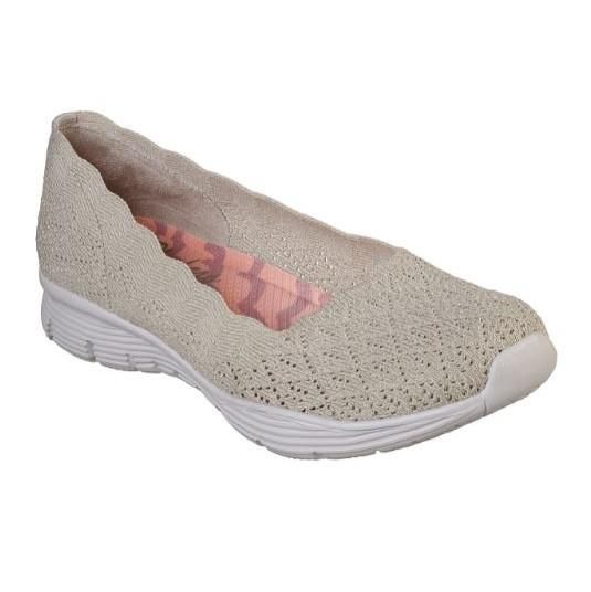 SKECHERS WOMEN&#39;S SEAGER INFIELD NAT CASUAL SHOES, Size: 7.5(US)
