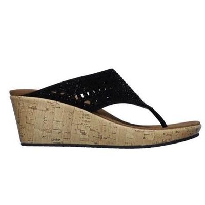 SKECHERS WOMEN'S SANDAL SUMMER VISIT BLK