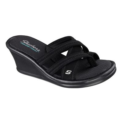 SKECHERS WOMEN&#39;S SANDAL RUMBLERS BBK