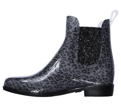 SKECHERS WOMEN'S PUDDLER WILD GAL CHARCOAL RAIRWEAR