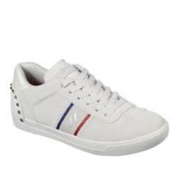 SKECHERS WOMEN&#39;S PHOENIX-STUD SPANGLED OFF WHITE CASUAL SHOES, Size: 5(US)