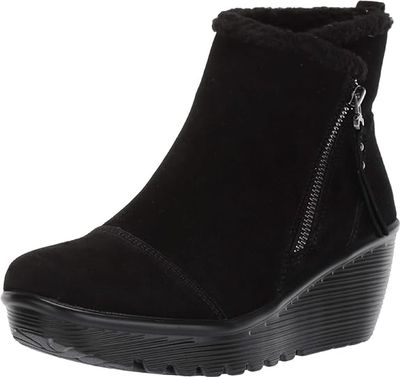 SKECHERS WOMEN&#39;S PARALLEL BLK CASUAL BOOTS