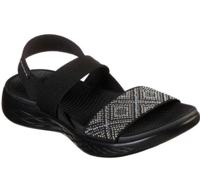 SKECHERS WOMEN&#39;S ON THE GO 600 GLITZY SANDAL, Size: 6(US)