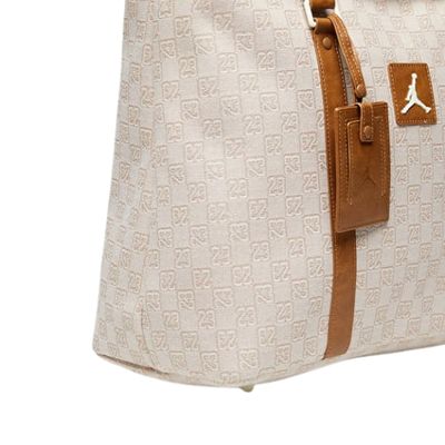 AIR JORDAN 23 MONOGRAM COCONUT MILK BROWN LAPTOP BAG