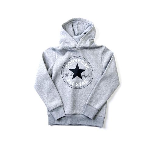 CONVERSE BOY&#39;S YOUTH FLEECE CHUCK TAYLOR PATCH CORE HOODIE, Size: XL(US)