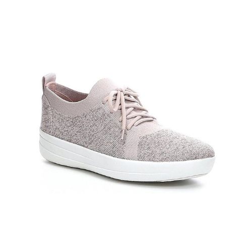 FITFLOP WOMEN&#39;S F-SPORTY UBERKNIT ATHLETIC SHOE METALLIC MINK, Size: 6(US)