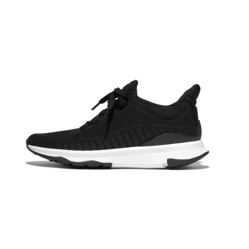 FITFLOP WOMEN&#39;S VITAMIN FFX KNIT SPORTS ATHLETIC SHOE BLACK MIX, Size: 6.5(US)