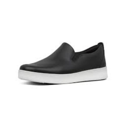 FITFLOP WOMEN&#39;S SANIA SKATES LEATHER CASUAL SHOE BLK, Size: 7(US)