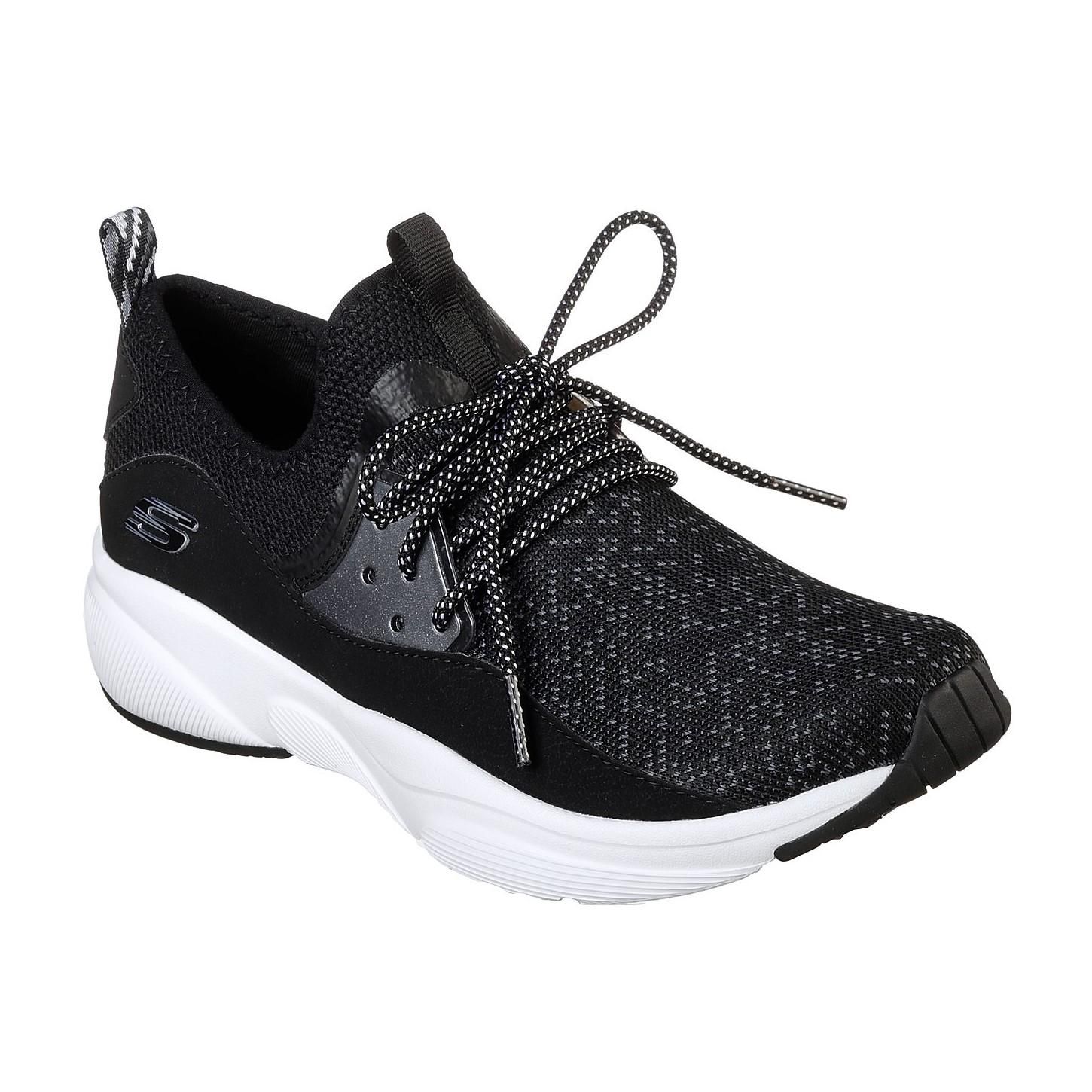 SKECHERS WOMEN&#39;S MERIDIAN BLK ALTHLETIC SHOES, Size: 7(US)