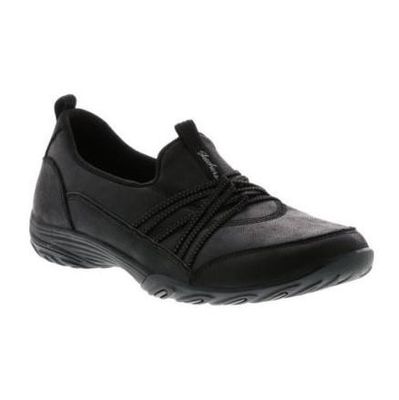 SKECHERS WOMEN&#39;S LETS BE REAL BLK CASUAL SHOES