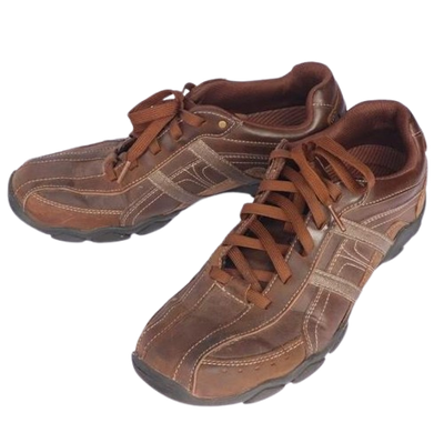 SKECHERS MEN'S DIAMETER MURILO BROWN CASUAL SHOES