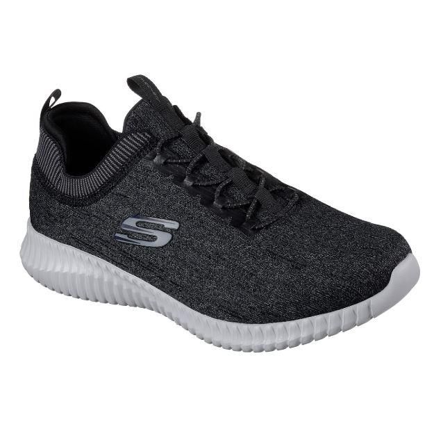 SKECHERS MEN&#39;S ELITE FLEX - HARTNELL BKGY CASUAL SHOES, Size: 8(US)