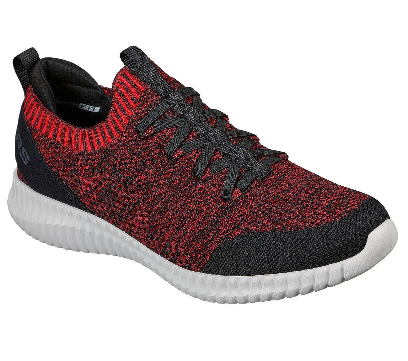 SKECHERS MEN&#39;S ELITE FLEX KARNELL SNEAKER BLK  CASUAL SHOES, Size: 7.5(US)