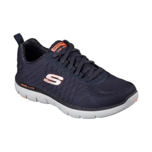SKECHERS MEN&#39;S FLEX ADVANTAGE 2.0 - THE HAPPS DK NAVY ATHLETIC SHOE, Size: 9(US)