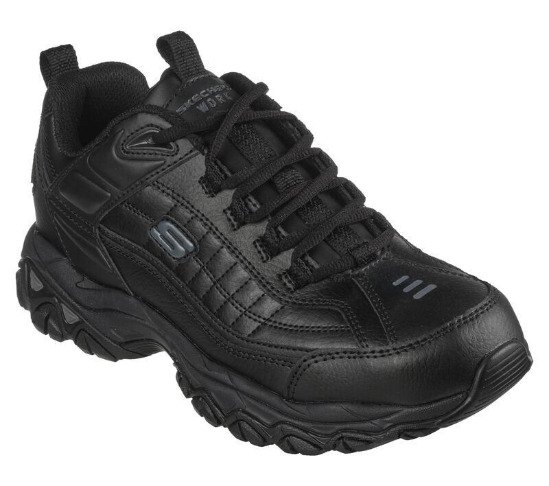 SKECHERS MEN&#39;S WORK: SOFT STRIDE - FAMBLI SR ATHLETIC SHOE, Size: 8.5(US)