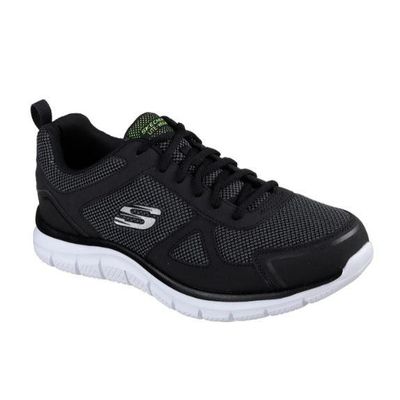 SKECHERS MEN&#39;S TRACK BUCOLO WIDE BKW  CASUAL SHOES