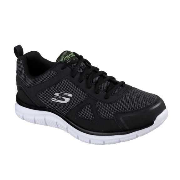 SKECHERS MEN&#39;S TRACK BUCOLO WIDE BKW  CASUAL SHOES, Size: 10.5(US)