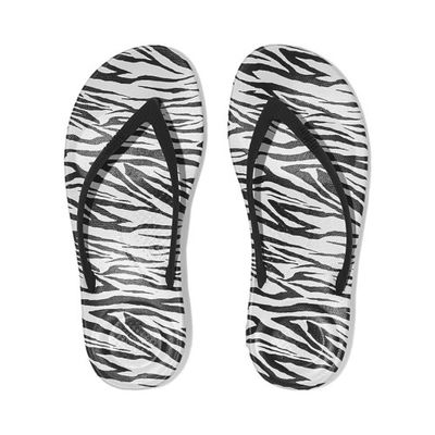 FITFLOP WOMEN'S IQUSHION SLIPPERS ZEBRA-PRINT ERGONOMIC