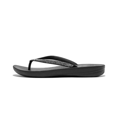 FITFLOP WOMEN&#39;S IQUSHION SLIPPER SPARKLE BLK