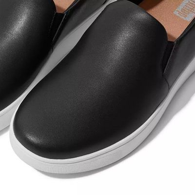 FITFLOP WOMEN'S SANIA SKATES LEATHER CASUAL SHOE BLK