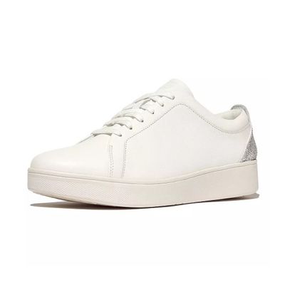 FITFLOP WOMEN'S RALLY METALLIC-BACKTAB LEATHER ATHLETIC SHOE