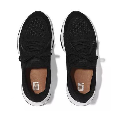 FITFLOP WOMEN'S VITAMIN FFX KNIT SPORTS ATHLETIC SHOE BLACK MIX