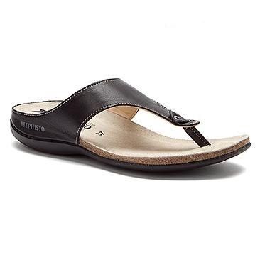 MEPHISTO WOMEN&#39;S AGACIA SANDAL DARK BROWN, Size: 5(US)
