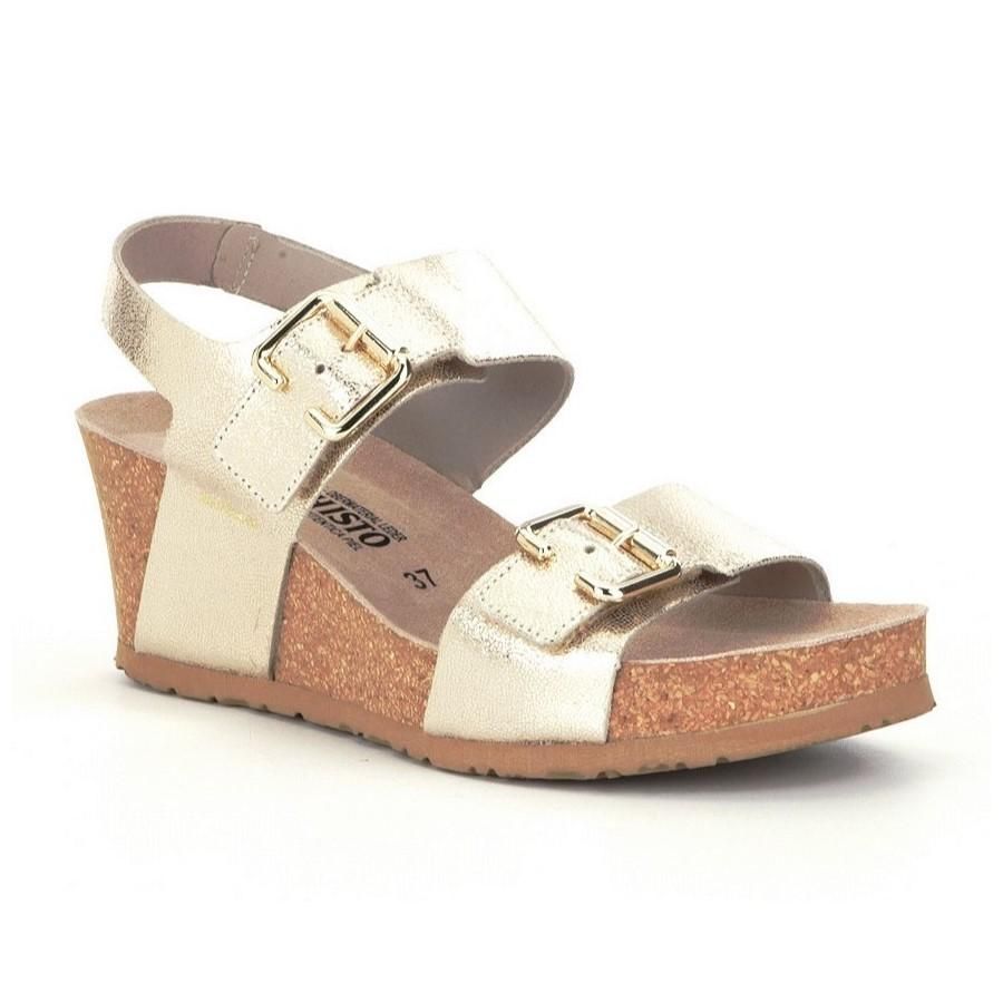 MEPHISTO WOMEN&#39;S SANDAL LISSANDRA GOLD, Size: 38(EU)
