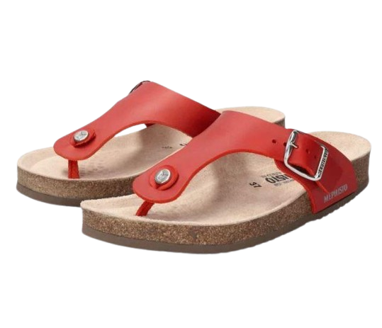 MEPHISTO WOMEN&#39;S MELINDA SANDAL RED, Size: 7(US)
