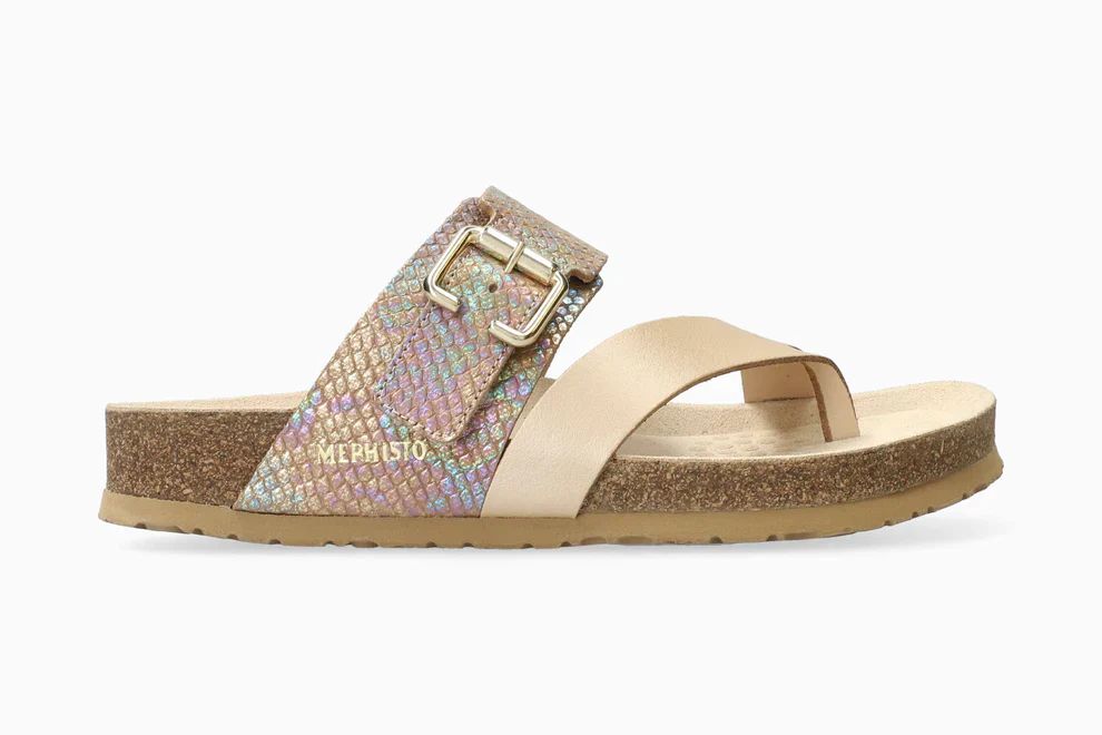 MEPHISTO WOMEN&#39;S MADALYN SANDAL PLATINUM, Size: 6(US)