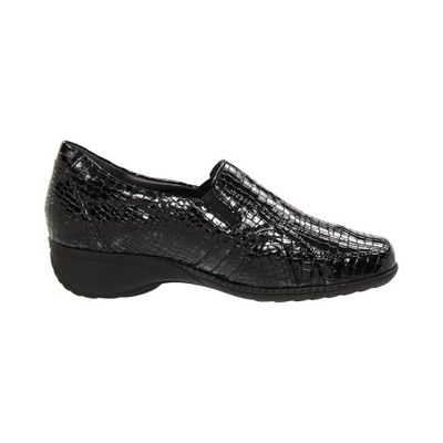 ARA WOMEN'S LUZERN BLK REPTIL LACK SCHWARZ CASUAL SHOES