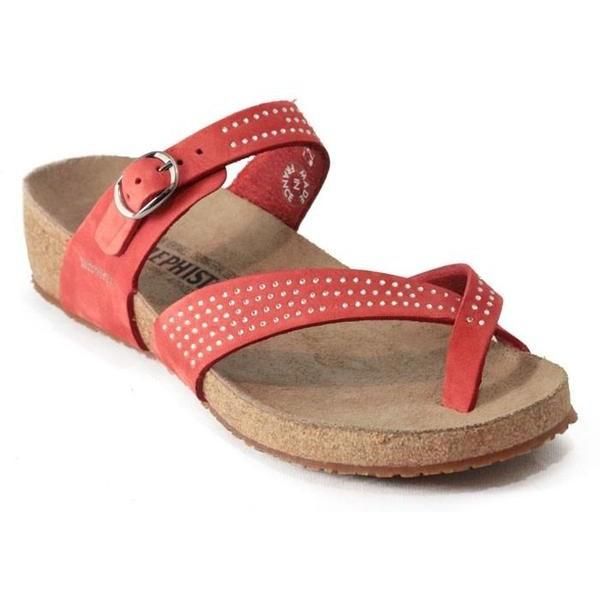 MEPHISTO WOMEN&#39;S IZONIA SANDAL SPARK RED, Size: 5(US)