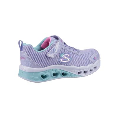 SKECHERS GIRL'S FLUTTER HEART LIGHTS CASUAL SHOES