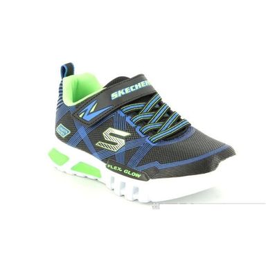 SKECHERS BOY&#39;S TODDLER S LIGHTS: FLEX-GLOW BLACK CASUAL SHOE