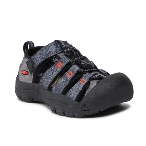 KEEN BOY&#39;S NEWPORT STEEL SANDAL BLACK