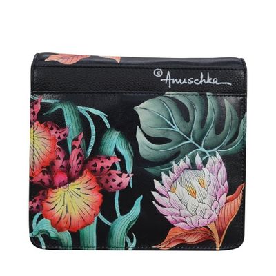 ANUSCHKA SMALL MESSENGER BLK BAG