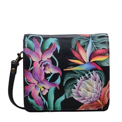 ANUSCHKA SMALL MESSENGER BLK BAG