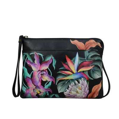 ANUSCHKA THREE IN ONE CLUTCH BLK BAG