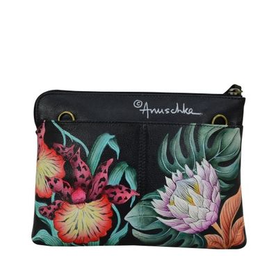 ANUSCHKA THREE IN ONE CLUTCH BLK BAG
