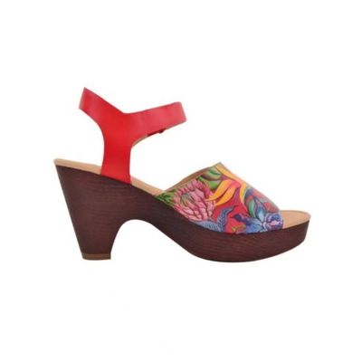 ANUSCHKA WOMEN'S SANDAL  KERRI RED