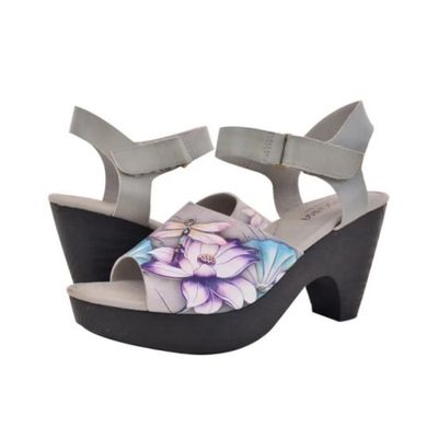 ANUSCHKA WOMEN&#39;S SANDAL  KERRI TQP GREEN