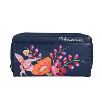 ANUSCHKA ZIP AROUND CLUTCH WALLET