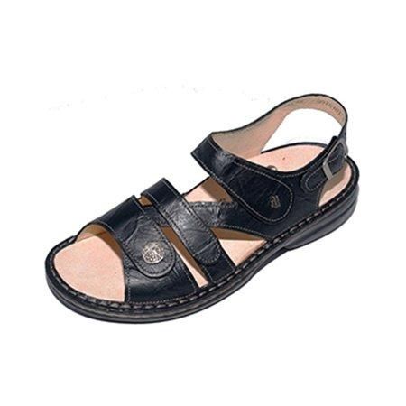 FINN COMFORT WOMEN&#39;S SANDAL GOMERA PLISSEELIGHT BLACK